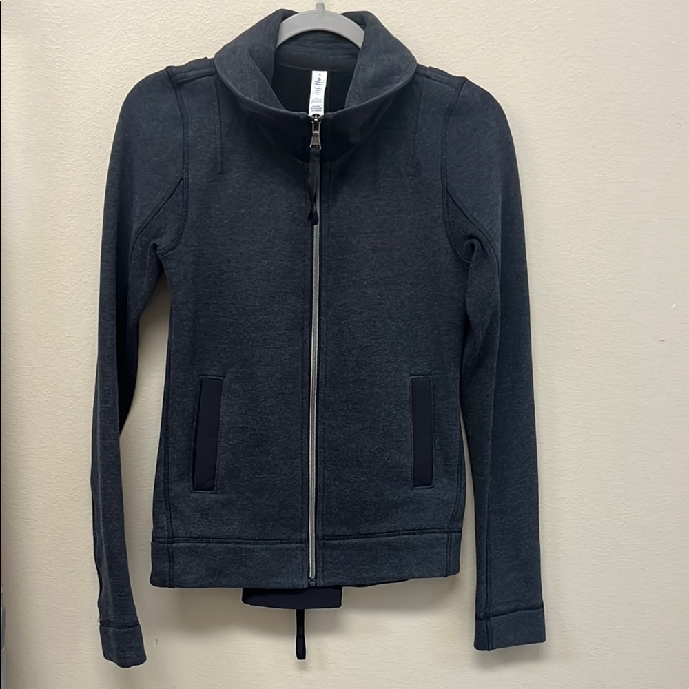 lululemon athletica Dark Gray Zip-Up Hoodie